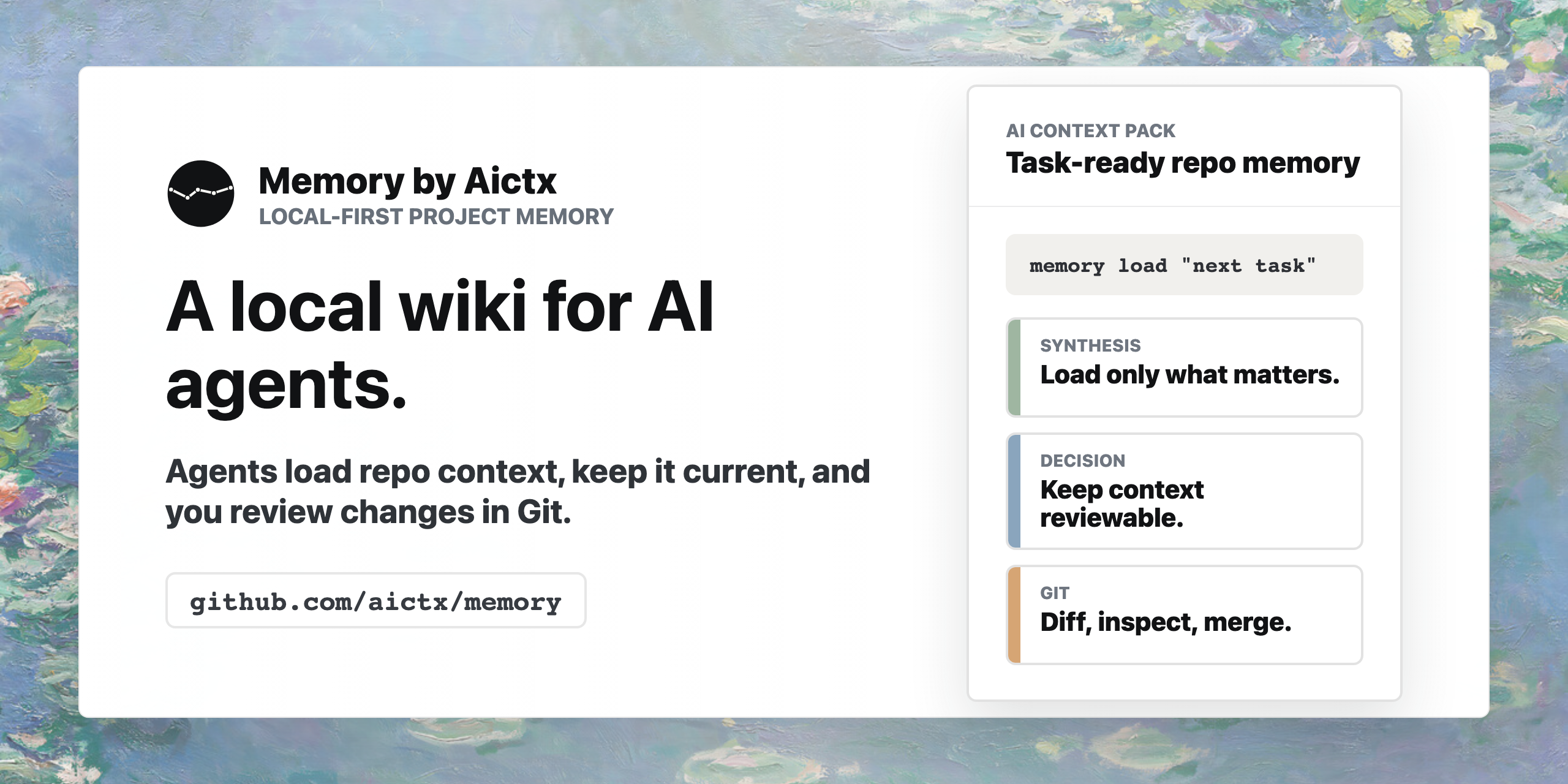 Memory by Aictx - The Product Graph for AI Coding Agents